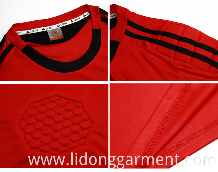 LiDong Latest football jersey designs soccer goalkeeper jersey football shirt maker soccer jersey